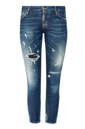 Jeansy z dziurami 'supper skinny cropped jean', zdjęcie 1 Jeansy z dziurami 'supper skinny cropped jean' od Dsquared2